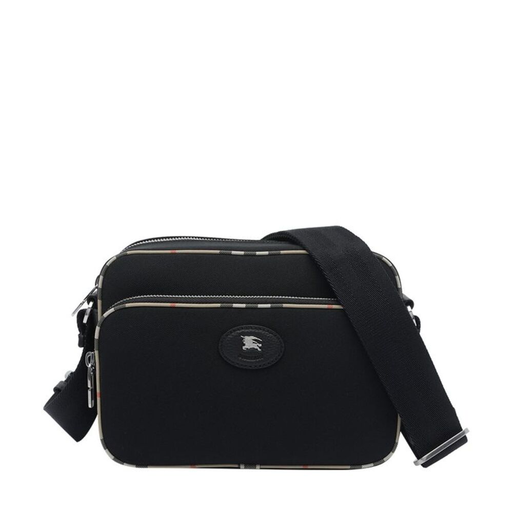 Burberry Men Check Trim Crossbody Bag